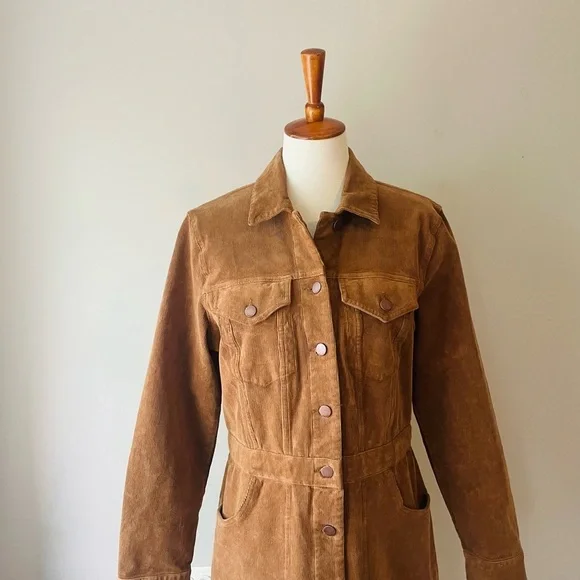 Faherty Corduroy Michelle Long Sleeve Dress NWT Blogger Fav - Picture 2 of 11